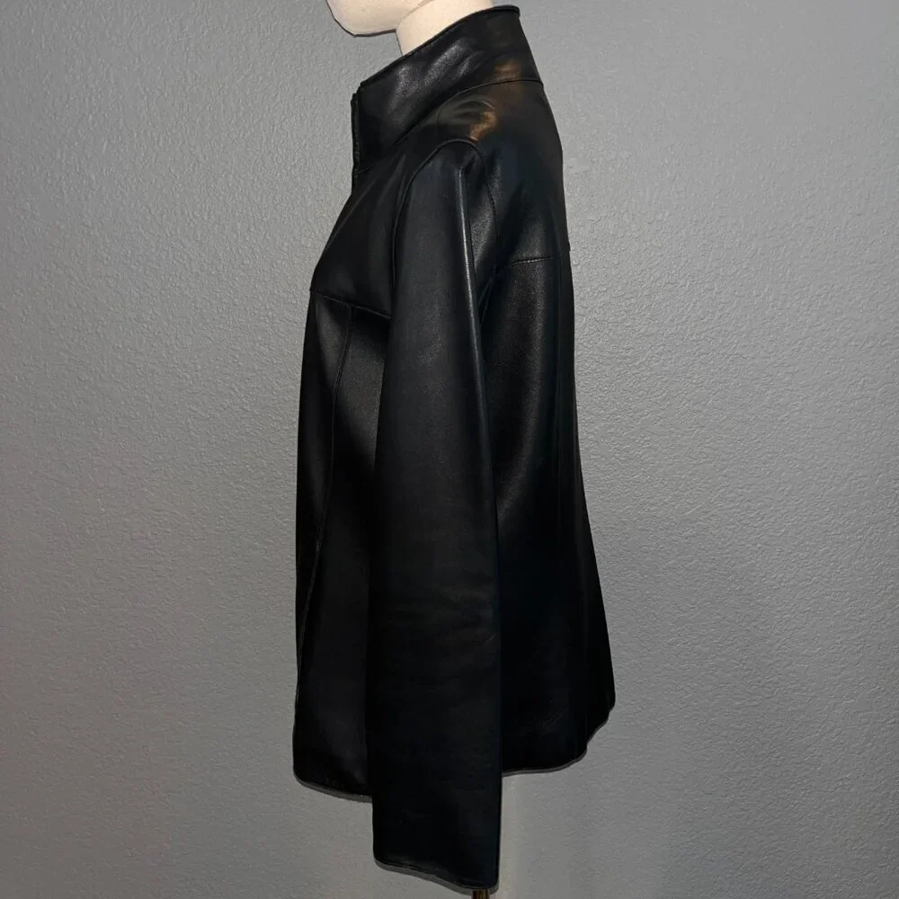 MARC NEW YORK ANDREW MARK FRONT ZIP 100% GENUINE LEATHER JACKET - NWOT - L